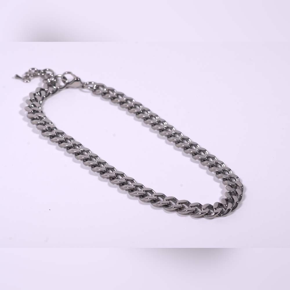 The Bold Chain Link Necklace – Silver Stainless Steel Statement